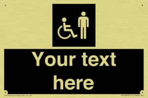 Custom information: black panel disabled and male